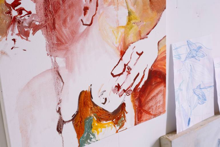 Original Abstract Expressionism Nude Painting by Anita Gryz