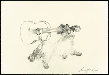 Scottie Dog with Guitar thumb