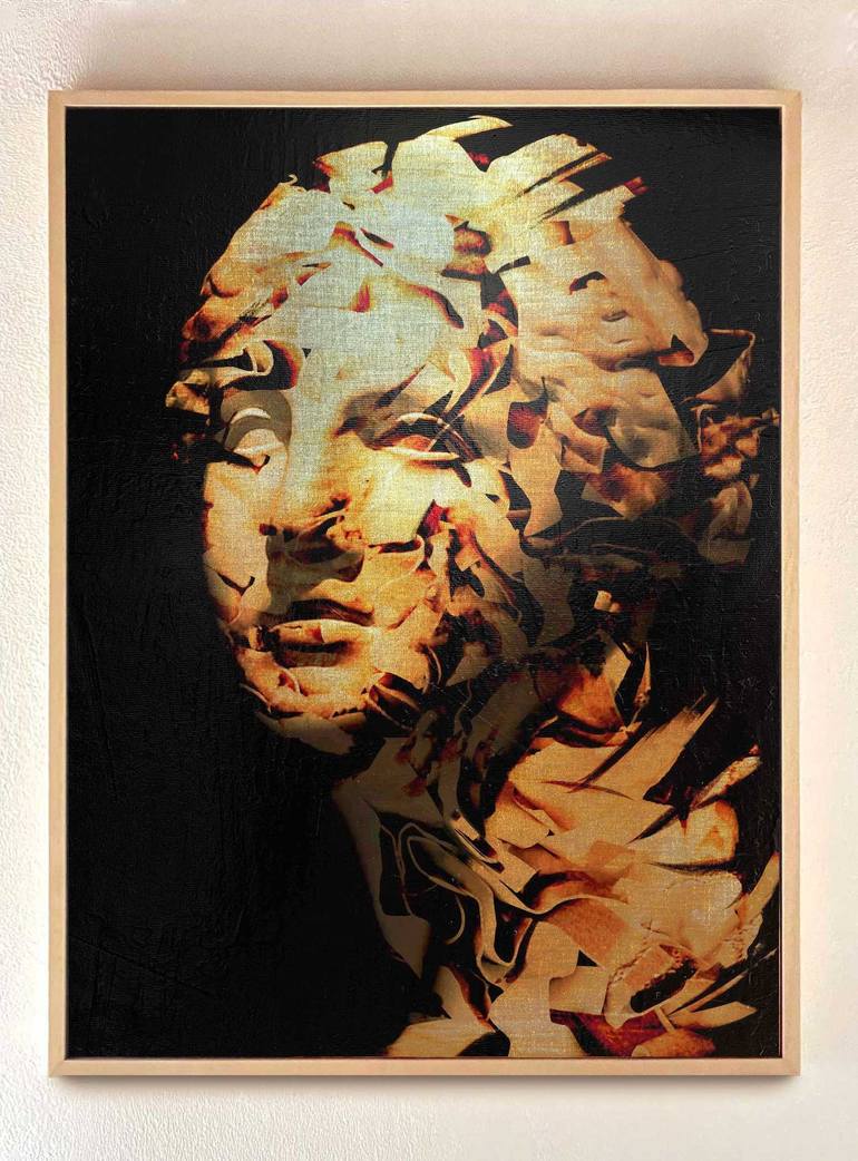 Original Contemporary Portrait Mixed Media by Dario Moschetta