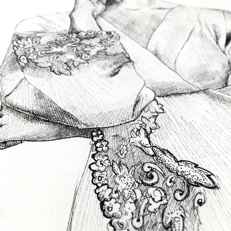 Original Contemporary Fashion Drawing by Dario Moschetta
