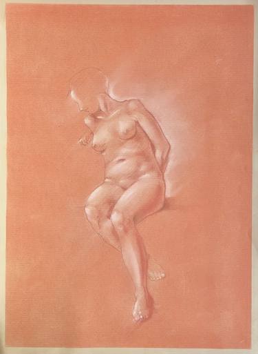 Original Figurative Nude Drawing by Dario Moschetta