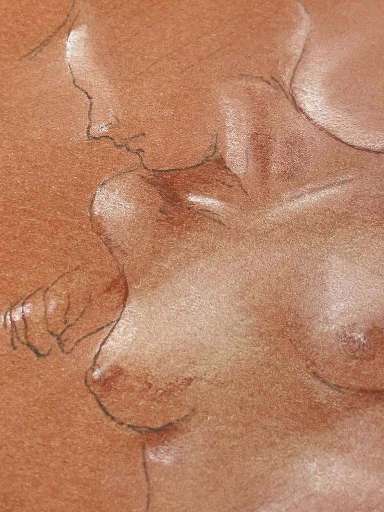 Original Nude Drawing by Dario Moschetta