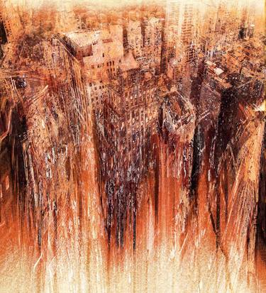 Original Contemporary Cities Mixed Media by Dario Moschetta