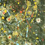 Midnight Bloom – Abstract Floral artwork on Canvas by Dario Moschetta