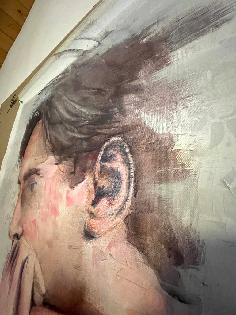 Original Portraiture People Painting by Dario Moschetta