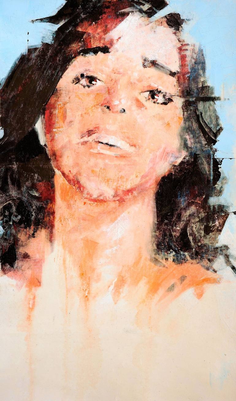 Original Modern Portrait Mixed Media by Dario Moschetta
