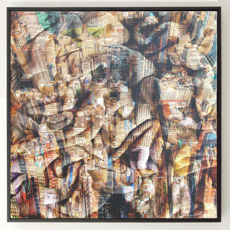 Original Modern Cities Mixed Media by Dario Moschetta