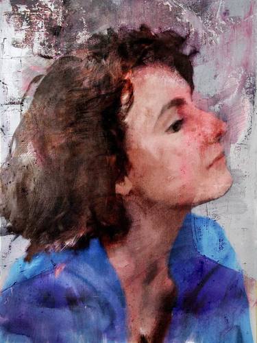 Original Modern Portrait Mixed Media by Dario Moschetta