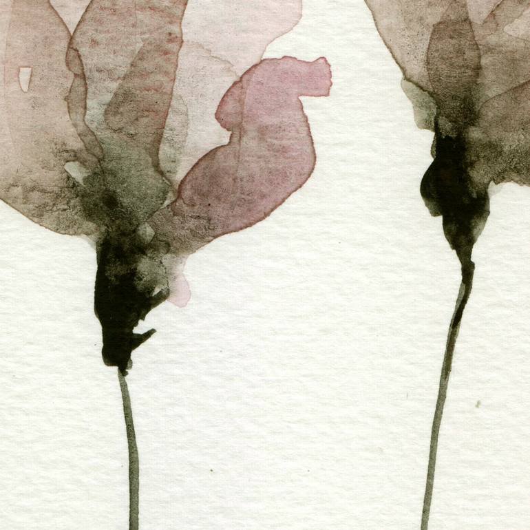 Original Impressionism Floral Painting by Ebru Acar Taralp