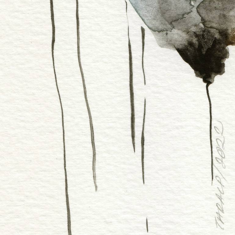 Original Abstract Expressionism Floral Painting by Ebru Acar Taralp