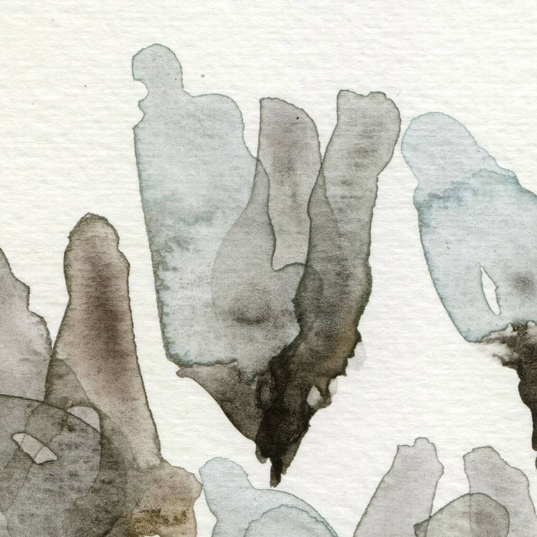 Original Abstract Expressionism Floral Painting by Ebru Acar Taralp