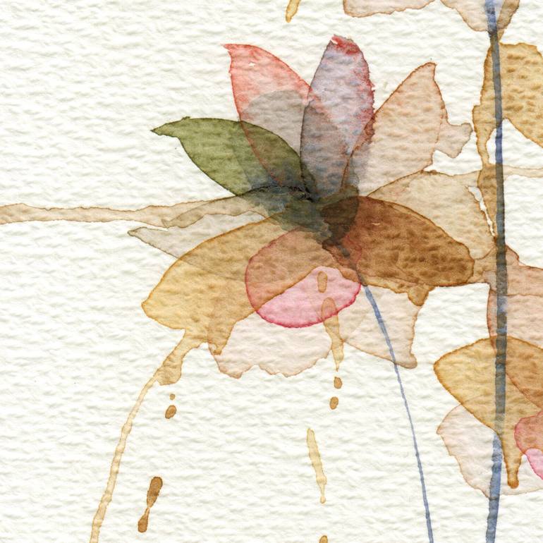 Original Expressionism Floral Painting by Ebru Acar Taralp