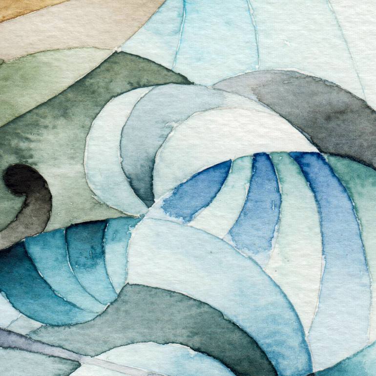 Original Cubism Other Painting by Ebru Acar Taralp