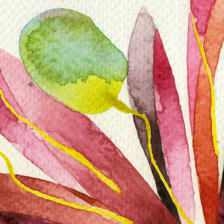 Original Impressionism Floral Painting by Ebru Acar Taralp