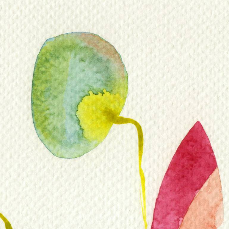 Original Impressionism Floral Painting by Ebru Acar Taralp