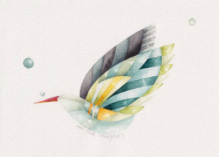 Print of Modern Animal Paintings by Ebru Acar Taralp
