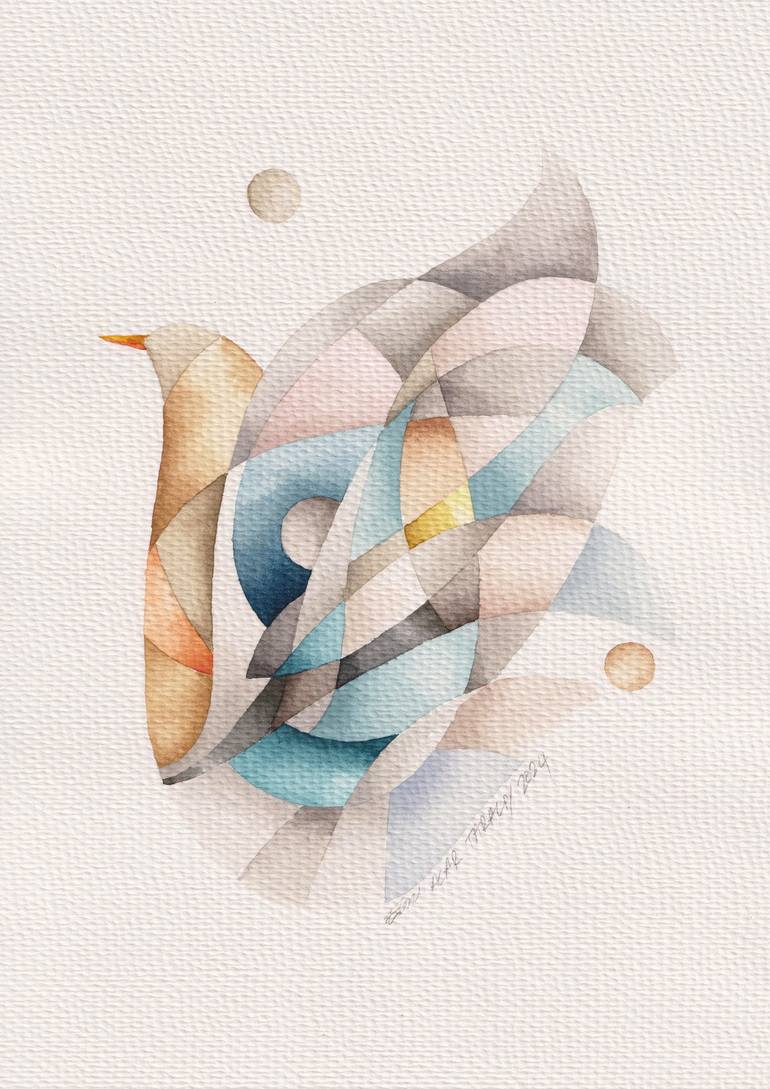 Print of Modern Geometric Paintings by Ebru Acar Taralp