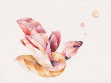 Original Illustration Abstract Paintings by Ebru Acar Taralp