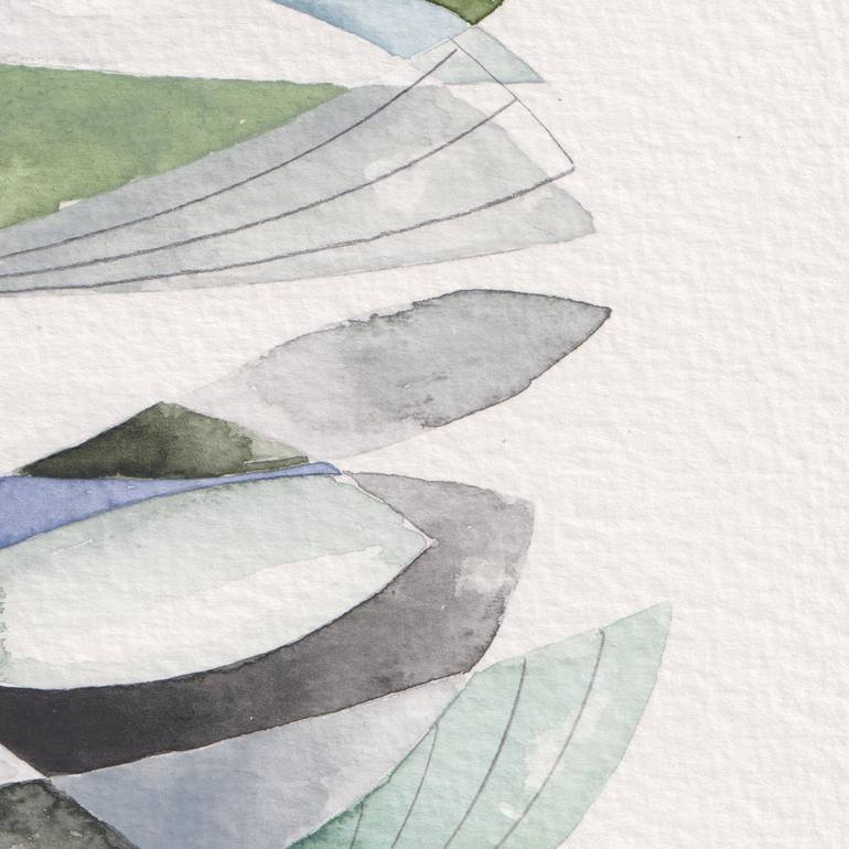 Original Cubism Abstract Painting by Ebru Acar Taralp