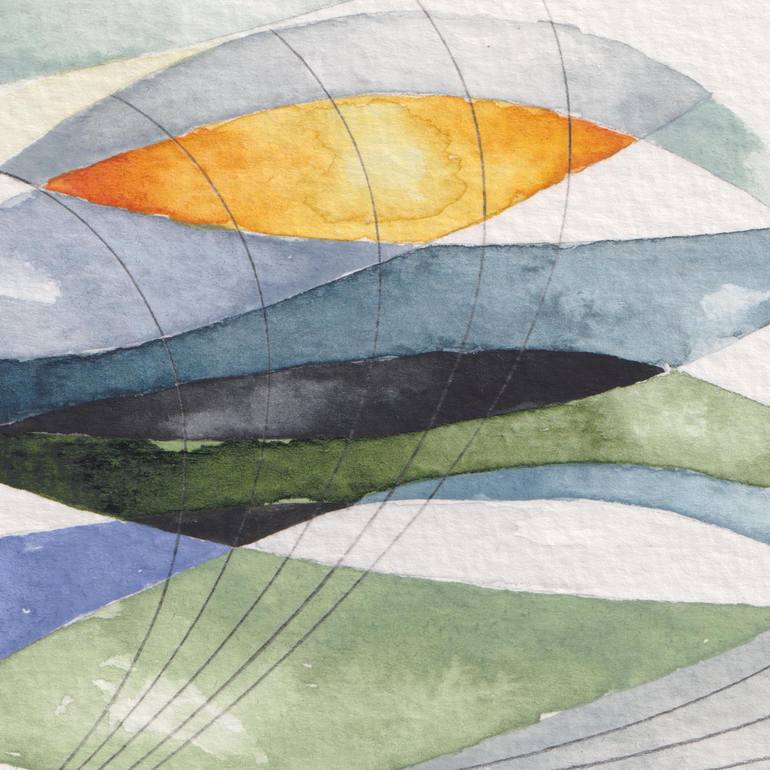 Original Cubism Abstract Painting by Ebru Acar Taralp