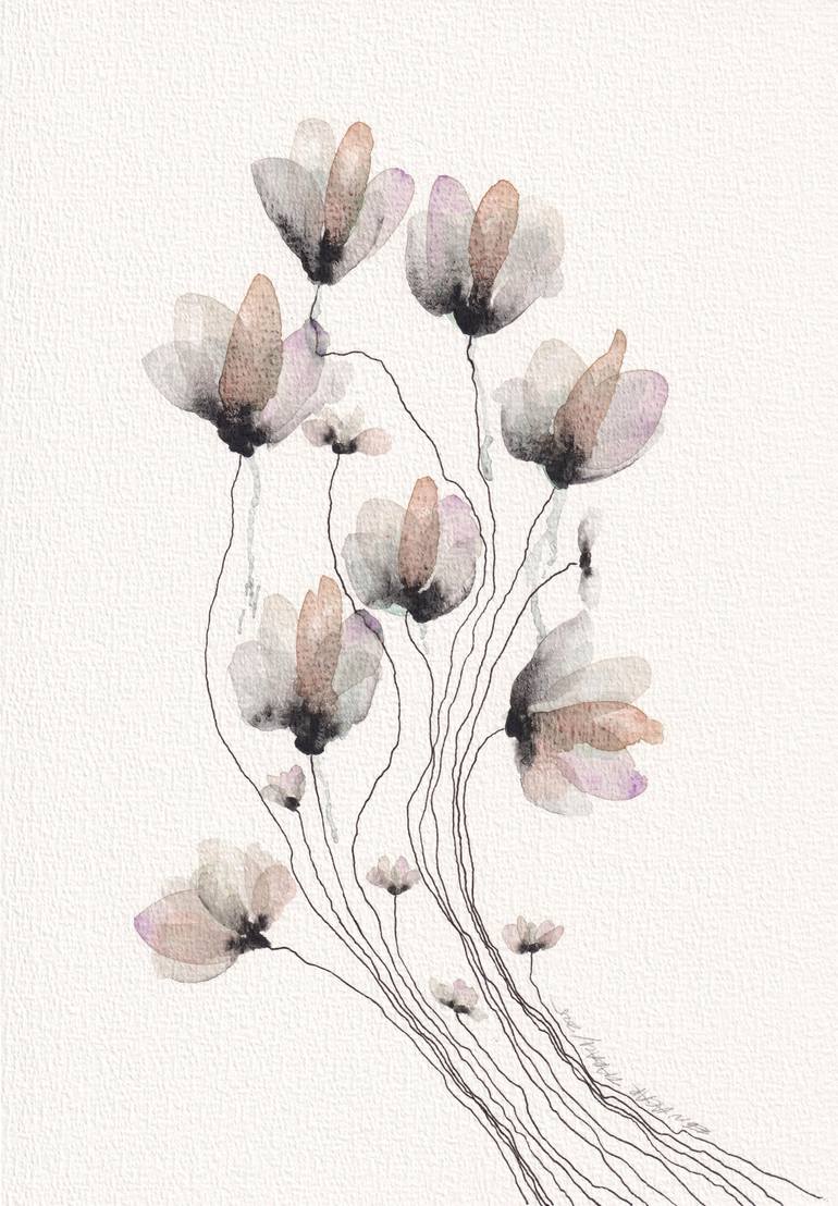 Print of Impressionism Garden Paintings by Ebru Acar Taralp