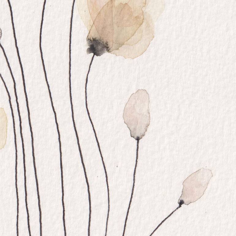 Original Impressionism Floral Painting by Ebru Acar Taralp