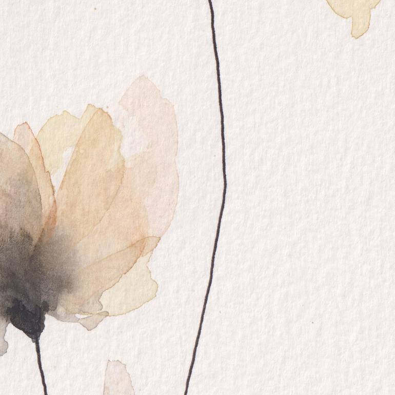 Original Impressionism Floral Painting by Ebru Acar Taralp
