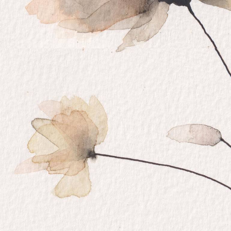 Original Impressionism Floral Painting by Ebru Acar Taralp