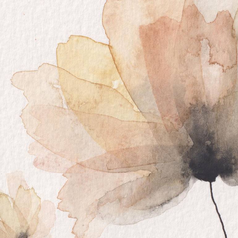 Original Impressionism Floral Painting by Ebru Acar Taralp