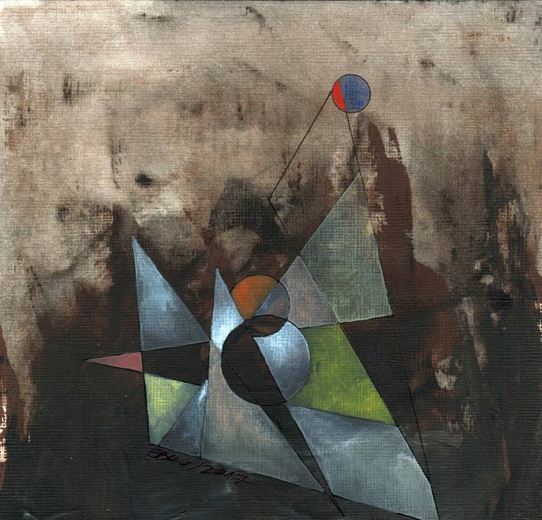 Print of Abstract Cities Paintings by Ebru Acar Taralp