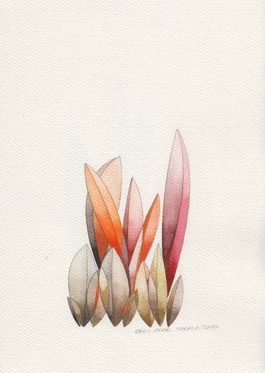 Print of Abstract Floral Paintings by Ebru Acar Taralp