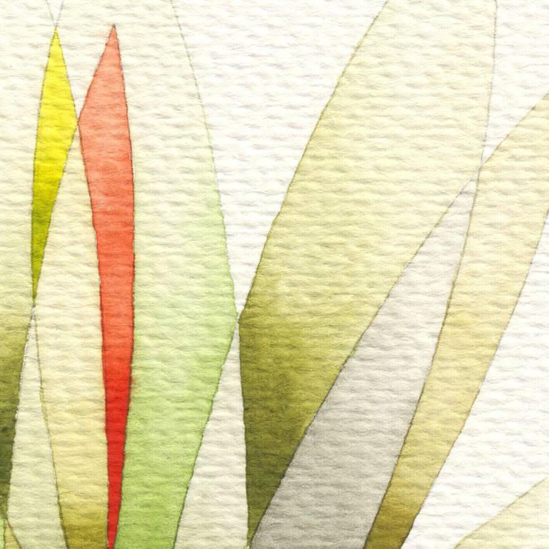 Original Abstract Expressionism Garden Painting by Ebru Acar Taralp