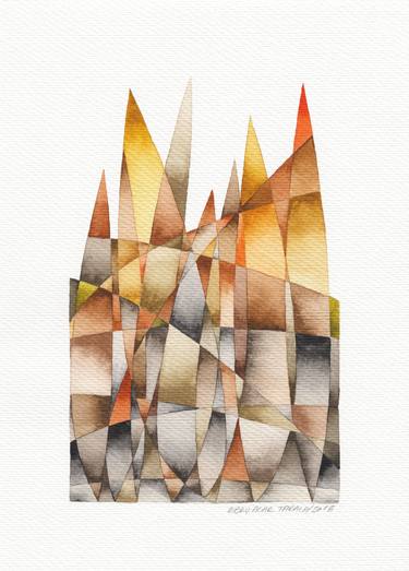 Print of Geometric Paintings by Ebru Acar Taralp