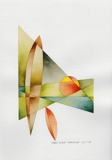 Print of Cubism Abstract Paintings by Ebru Acar Taralp