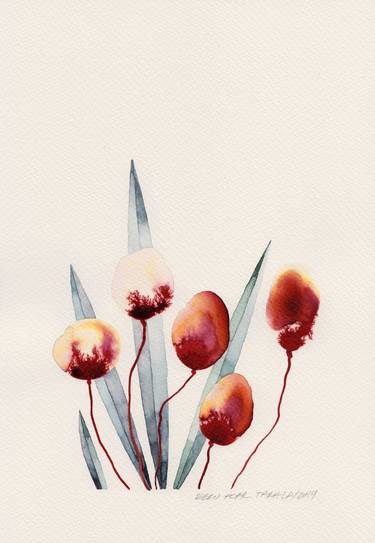 Original Floral Paintings by Ebru Acar Taralp