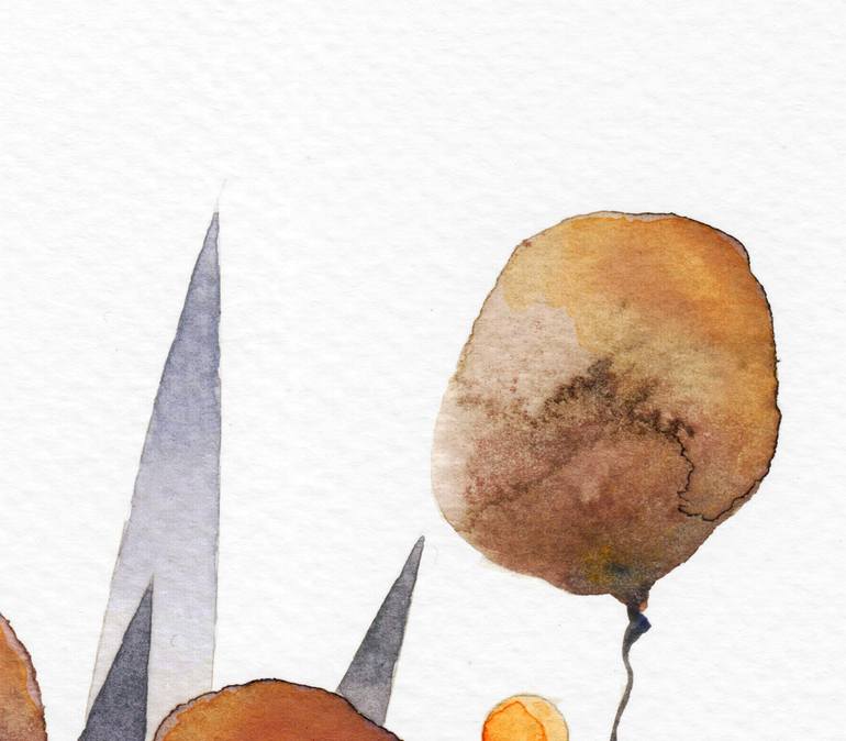 Original Conceptual Nature Painting by Ebru Acar Taralp