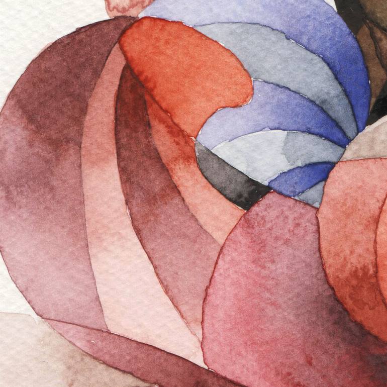 Original Abstract Geometric Painting by Ebru Acar Taralp
