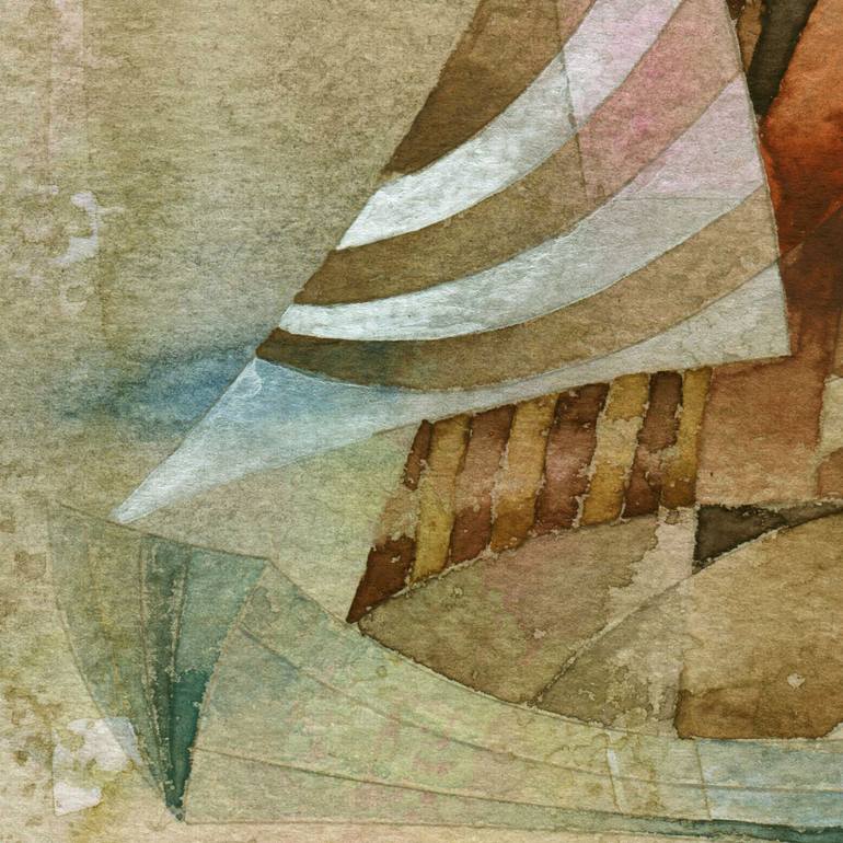 Original Ship Painting by Ebru Acar Taralp