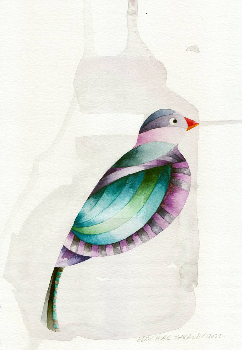 Print of Cubism Animal Paintings by Ebru Acar Taralp