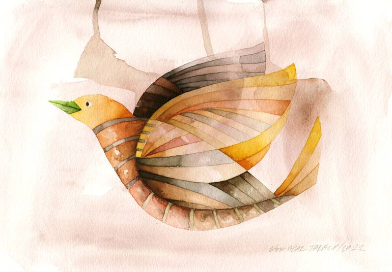 Original Cubism Other Painting by Ebru Acar Taralp