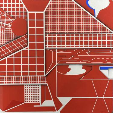 Original Geometric Abstract Painting by Jesus Zuazo Garrido