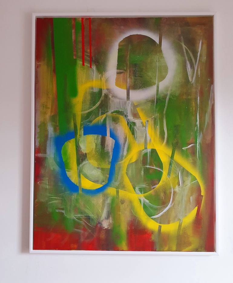 Original Abstract Expressionism Abstract Painting by Patrick Rowan