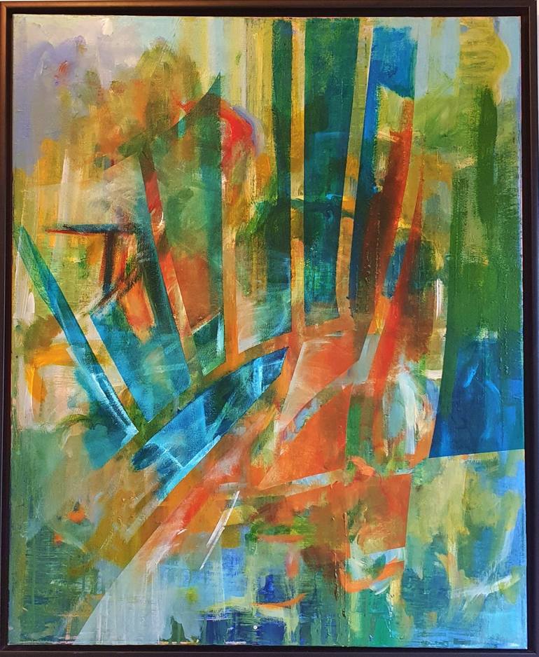 Original Abstract Expressionism Abstract Painting by Patrick Rowan