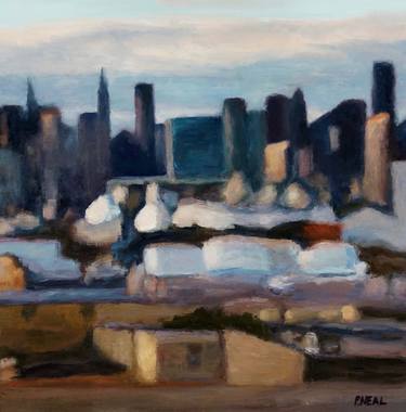 Print of Expressionism Cities Paintings by Patty Neal