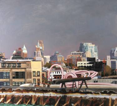 Original Fine Art Cities Paintings by Patty Neal