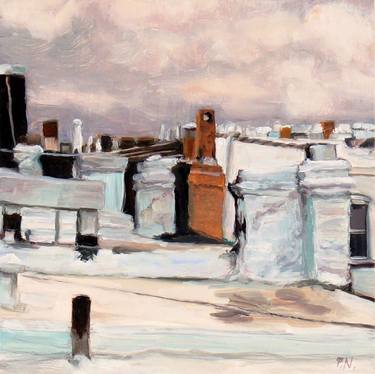 Original Expressionism Architecture Paintings by Patty Neal