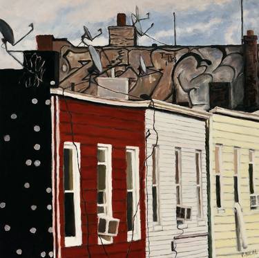 Original Expressionism Cities Paintings by Patty Neal