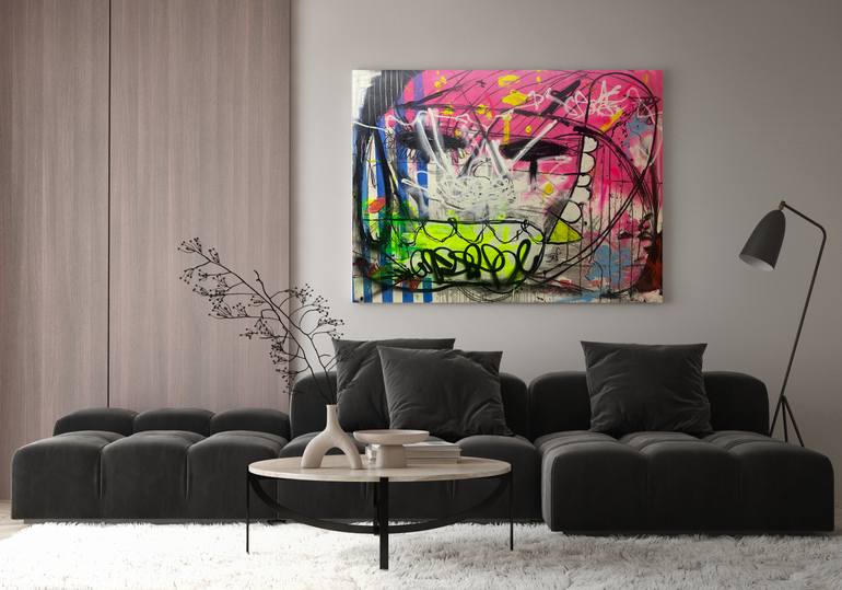 Original Expressionism Abstract Painting by Gabriel Grecco