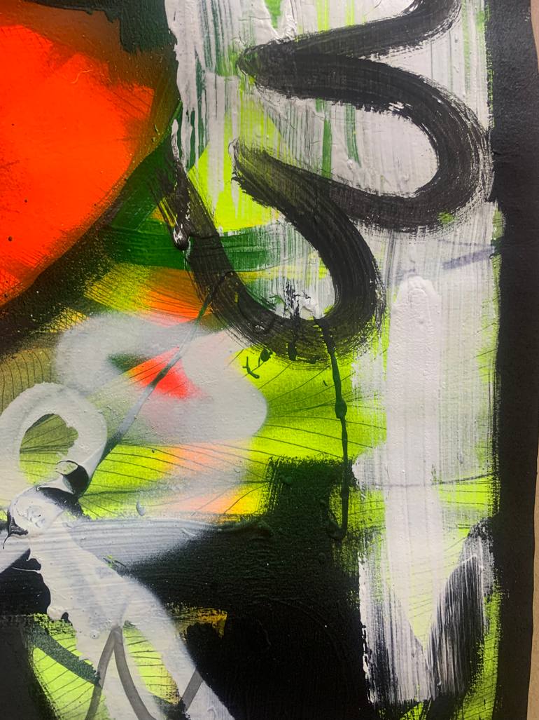 Original Abstract Expressionism Abstract Painting by Gabriel Grecco
