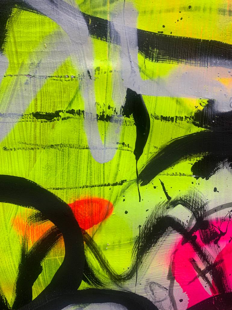 Original Abstract Expressionism Abstract Painting by Gabriel Grecco